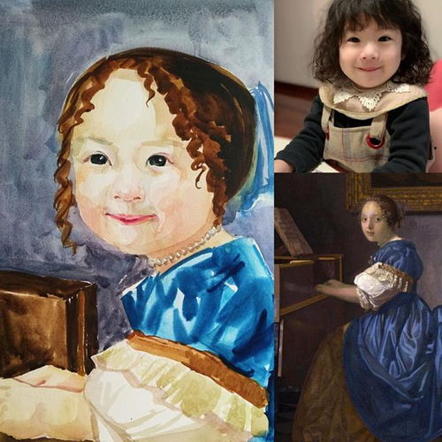 南藝青年教師薛寧創(chuàng)作的文藝復(fù)興版寶寶肖像讓人找到穿越的樂趣